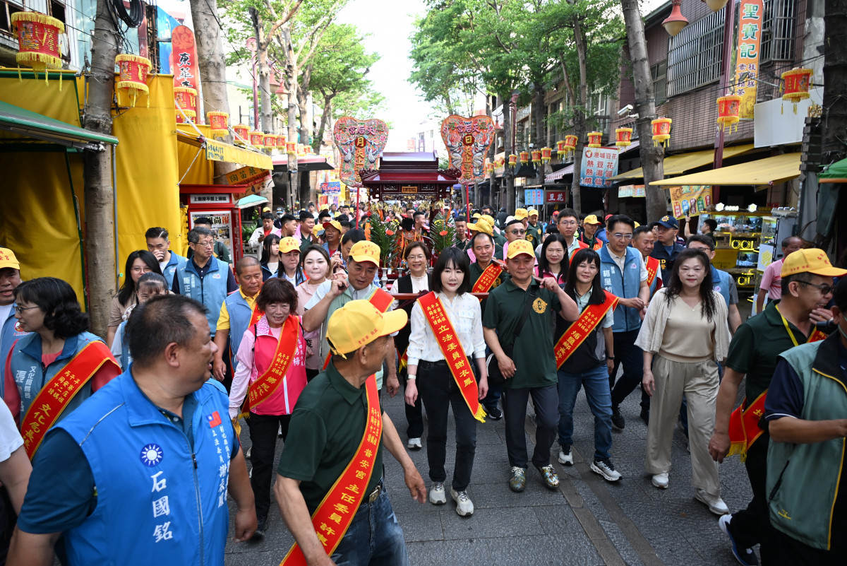 延續195年香火傳承，同安寮十二庄請媽祖遶境盛大展開。圖／彰化縣政府提供