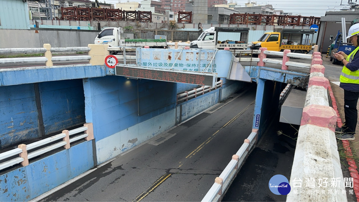 強化防汛整備　嘉市府辦理地下道淹水應變演練