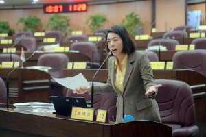 桃園市議員張碩芳於質詢中建議打破局處藩籬，建立特殊兒少「綠色通道」。