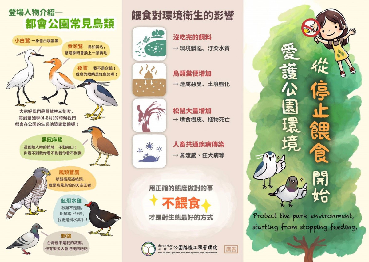 北市公園五月起加強取締餵食行為　違者最高罰六千守護自然生態