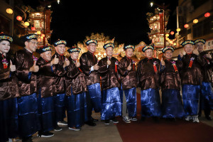 嘉義縣長翁章梁5月8日晚間前往新港奉天宮參與媽祖聖誕祝壽典禮／嘉義縣府提供