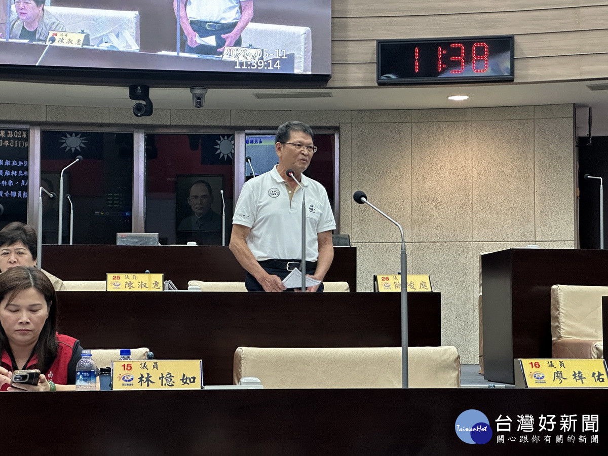 簡峻庭深信抗爭可化解。（記者扶小萍攝）