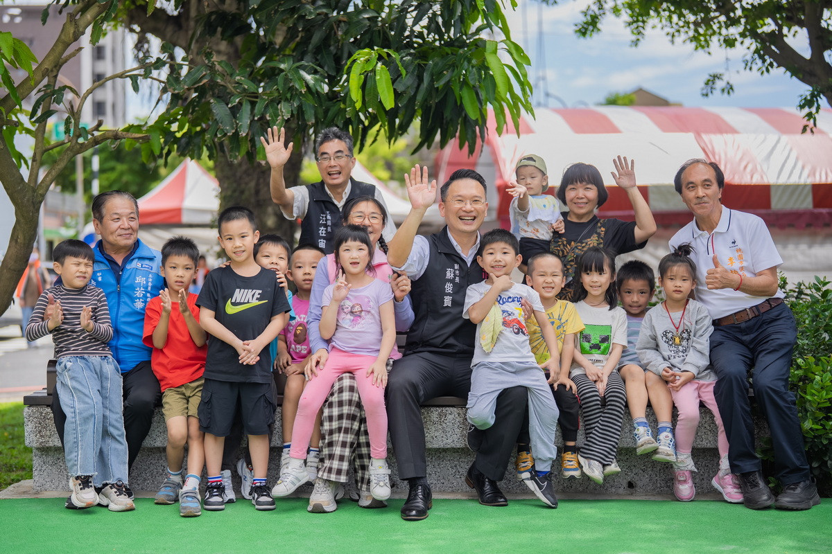 桃園市副市長蘇俊賓出席埔仁公園啟用典禮。