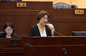 王惠美施政報告聚焦交通與產業建設，盼捷運、高架化帶動彰化轉型。圖／記者鄧富珍攝