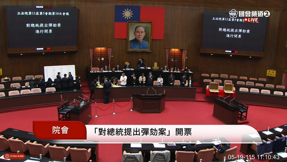 藍白提案彈劾賴清德總統未過關　總統府籲：立委快審今年總預算，做件有意義的事