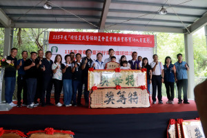連瑋民是金萱組特等獎得主，他已是茶賽中常勝軍。（記者扶小萍攝）