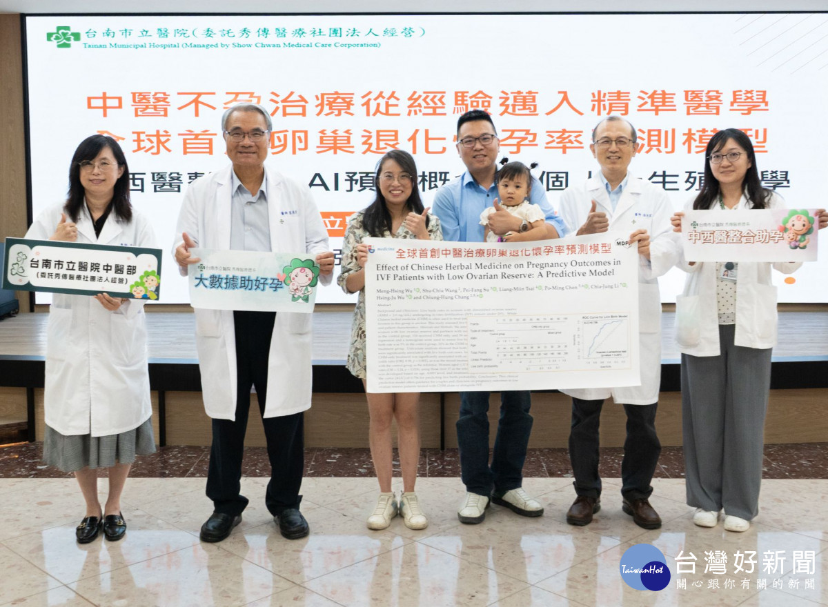 台南市立醫院「中醫好孕團隊」　邁入精準醫學創懷孕預測模型