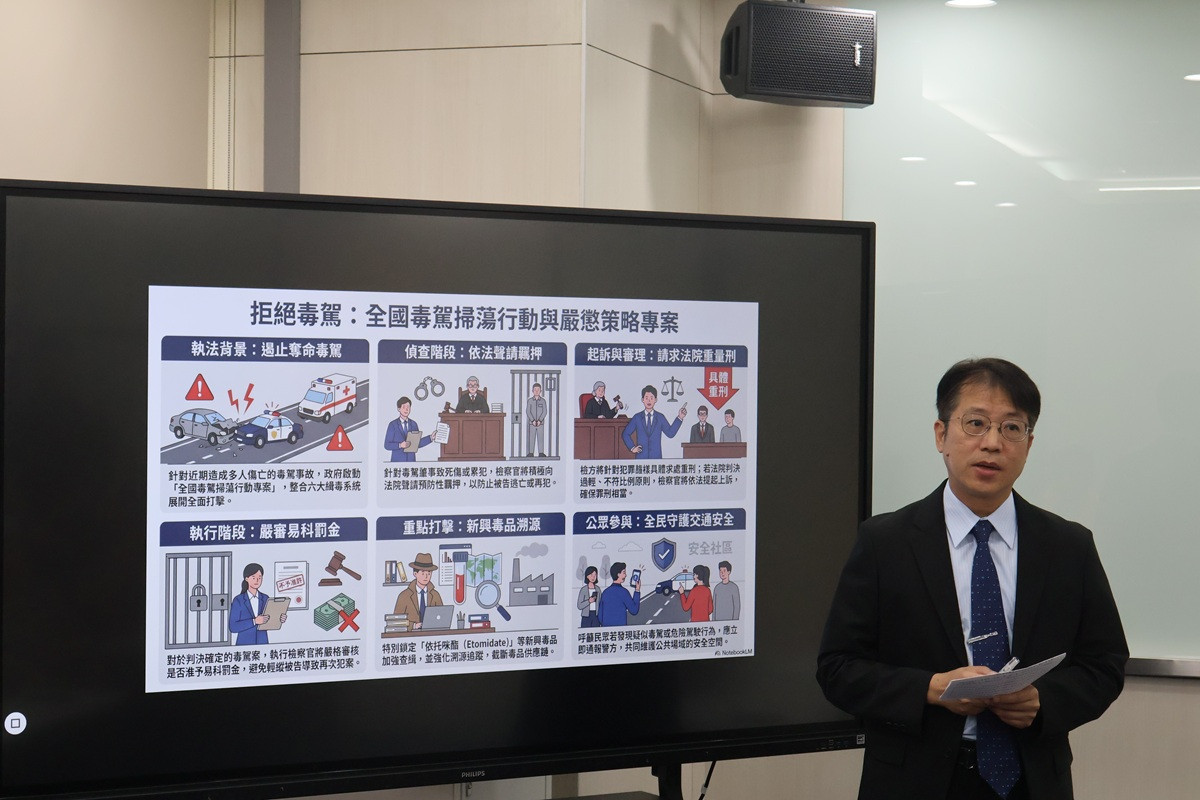 毒駕致死案件頻傳 彰化檢警聯手宣示打擊毒駕犯罪之決心