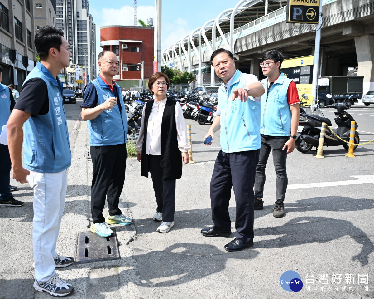 現場道路線勘。圖／彰化縣政府提供