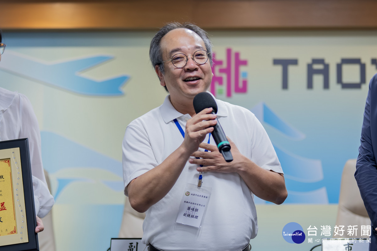 傲騰科技股份有限公司副總經理葉碩朋致詞。