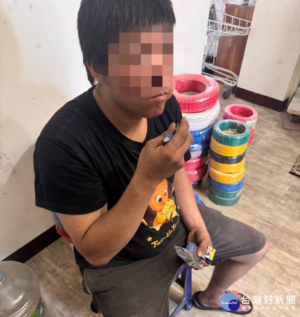 警方查獲林嫌到案。