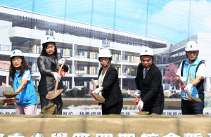 鹿江國際中小學第四期校舍動土。圖／彰化縣政府提供