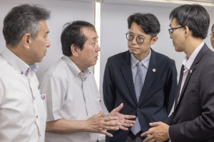 雙方針對交流日式木造建築維護轉型進行交流。