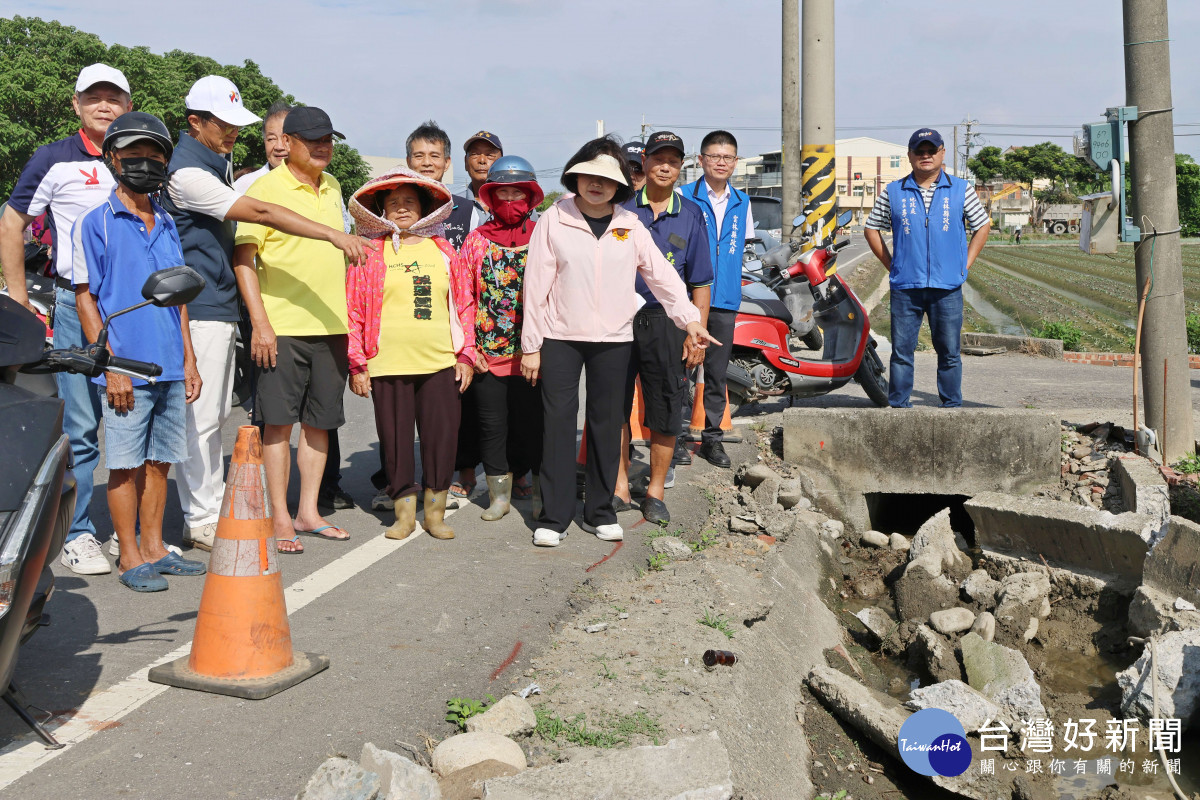 雲縣府斥資888 萬　改善崙背羅厝農地重劃區農水路