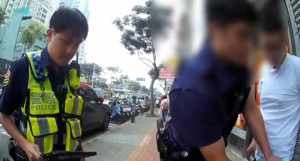 警方發現該男神情恍惚，經施以唾液快篩呈現陽性反應。