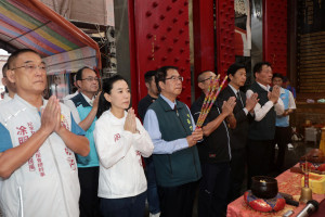 黃市長祈求媽祖庇佑賽事圓滿完成