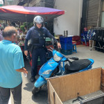 楊梅警調閱監視器前往武營街一帶尋找，協助老翁尋獲愛車。