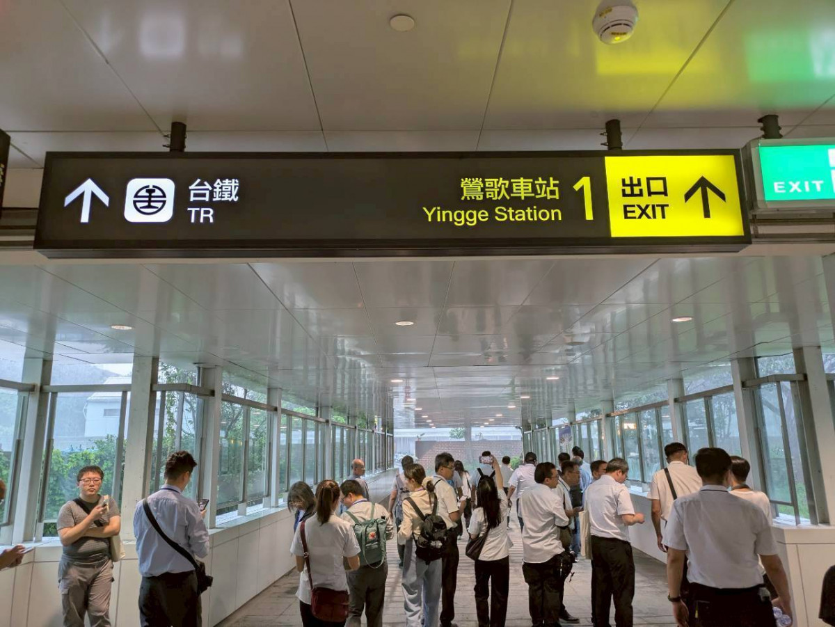 新北捷運三鶯線履勘。(圖/交通部路政及道安司)