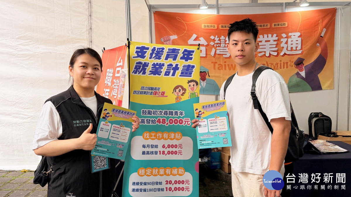 北分署支援青年就業計畫　尋職津貼加就業獎勵最高補助4萬8千元