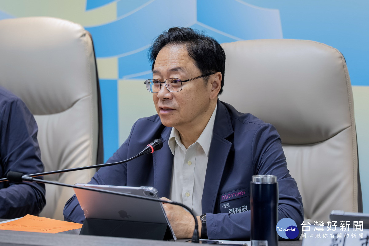 桃園市長張善政。<br />