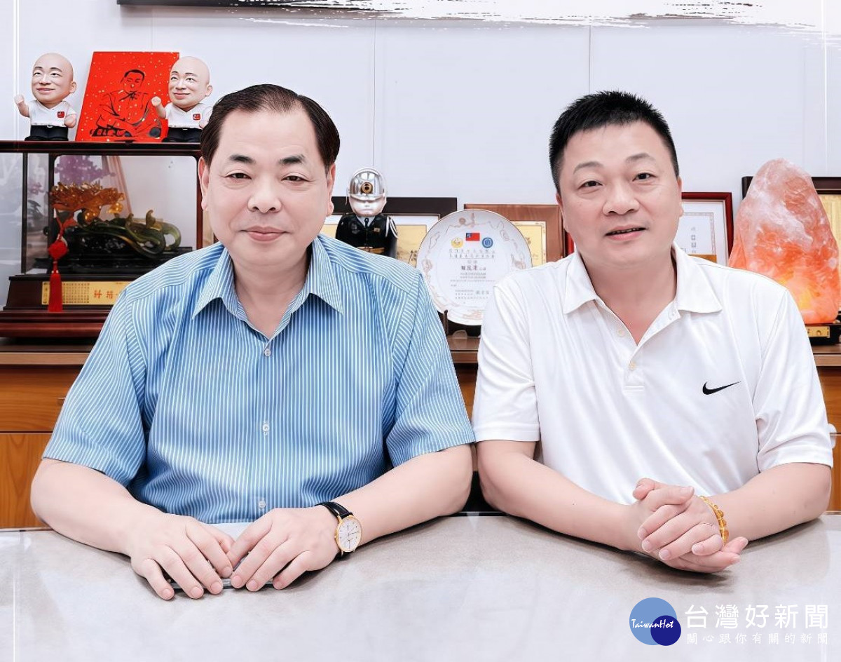 林啟賢請益陳見賢副縣長　針對竹北未來發展交換意見