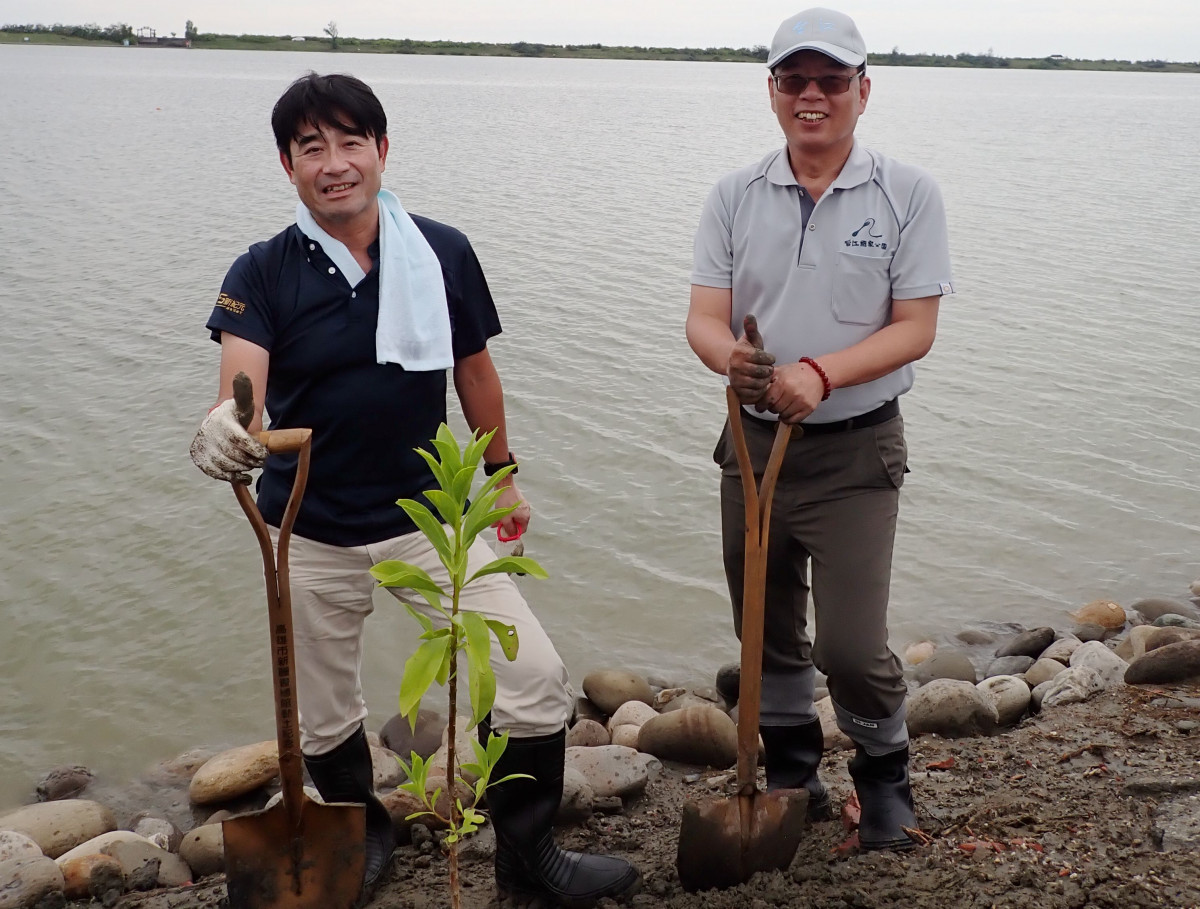 台江國家公園與明台產險合力推動原生植物棲地　營造改善鹽田生態棲地