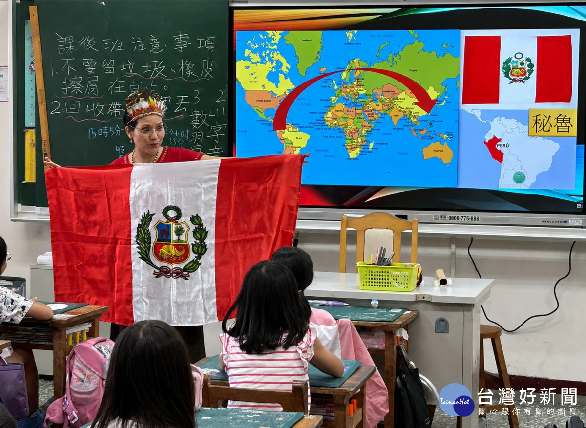 中原大學境外生走入中原國小　以家鄉故事開啟學童國際視野