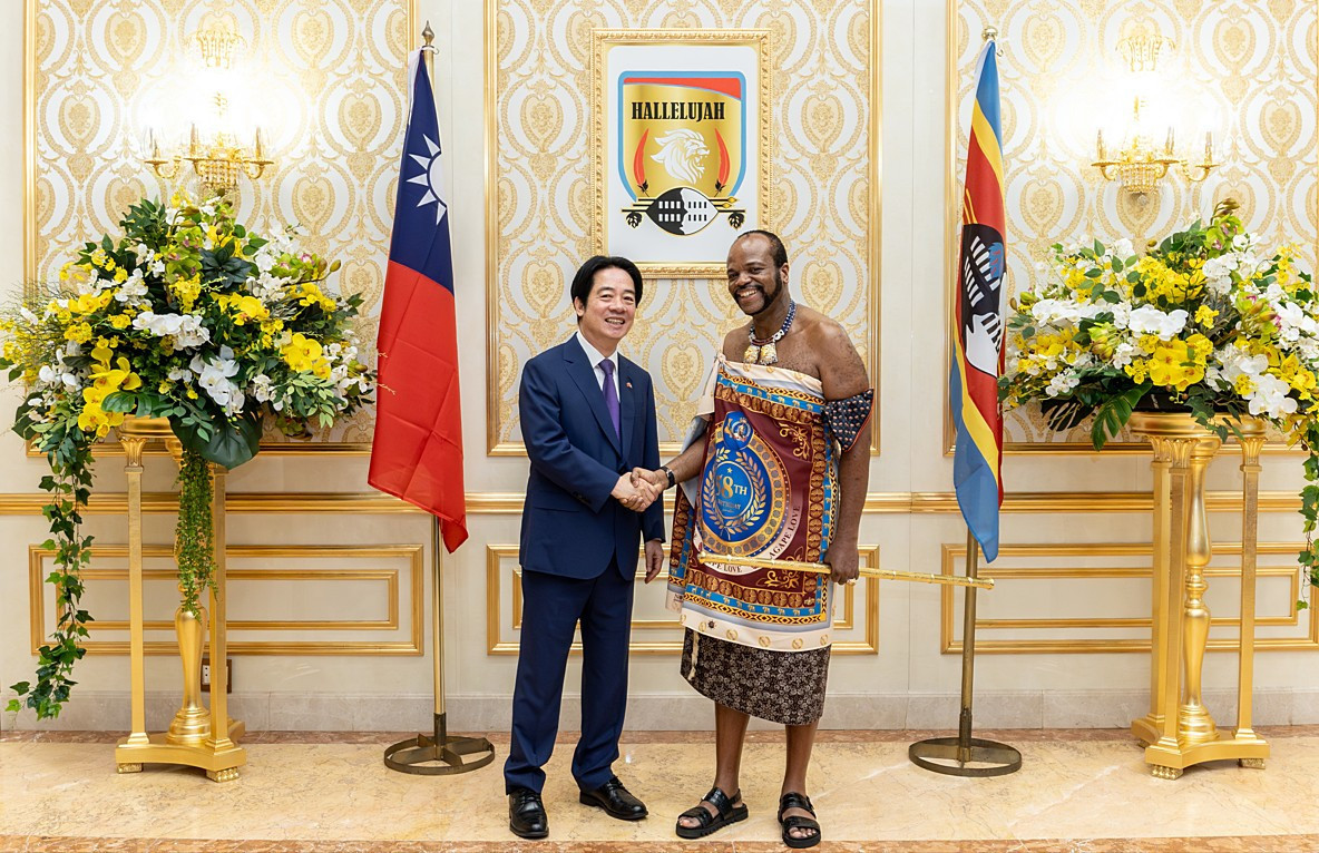 總統賴清德（左）與史瓦帝尼王國國王恩史瓦帝三世（H.M. King Mswati III）（右）。（圖／資料照片，圖源：總統府Flickr）