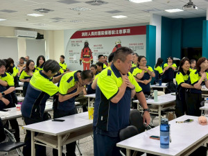 新竹市消防局辦理「115年度災害防救志工暨災害防救志願組織年度複訓」。