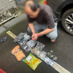 平鎮警強勢掃毒！攔查毒駕赫見2000包毒咖啡、彩虹菸。