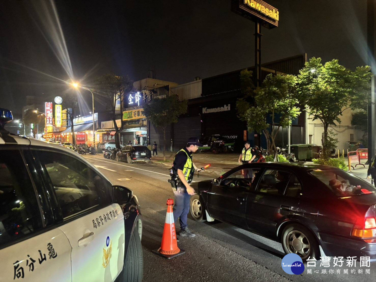 龜山警施鐵腕,持續強力取締酒駕、毒駕,有效降低肇事率。