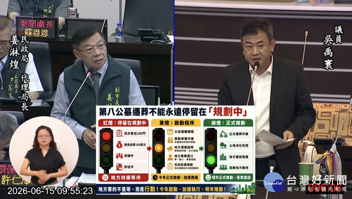 遷葬歸仁第八公墓只聞樓梯響　南市議員吳禹寰要求市府限時公告