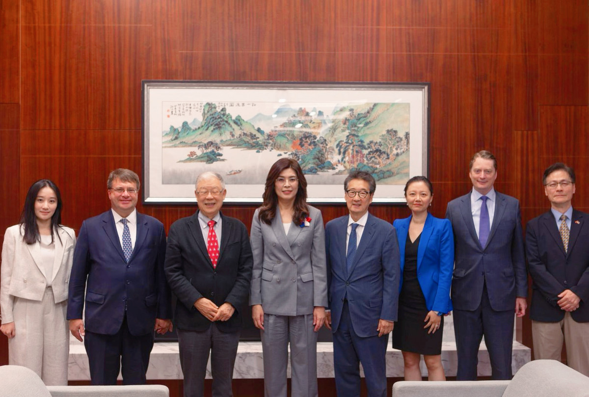 與美華府智庫學者交流　鄭麗文倡議將第一島鏈打造為和平繁榮之鏈