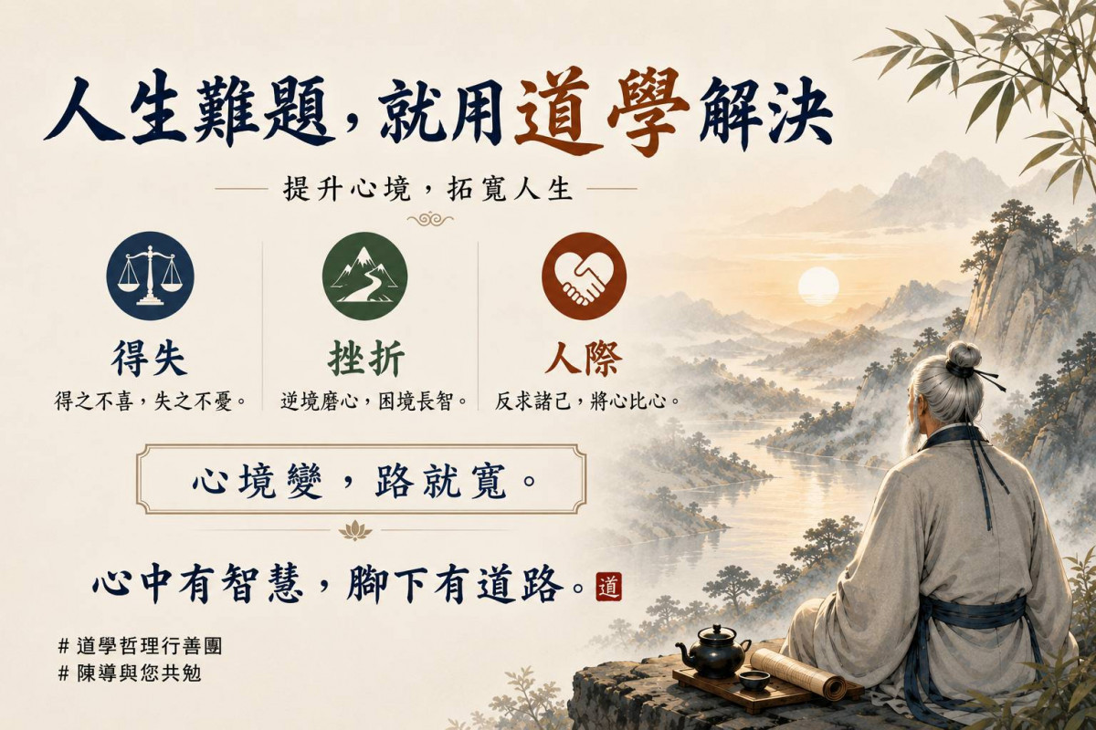 人生難題，就用道學解決