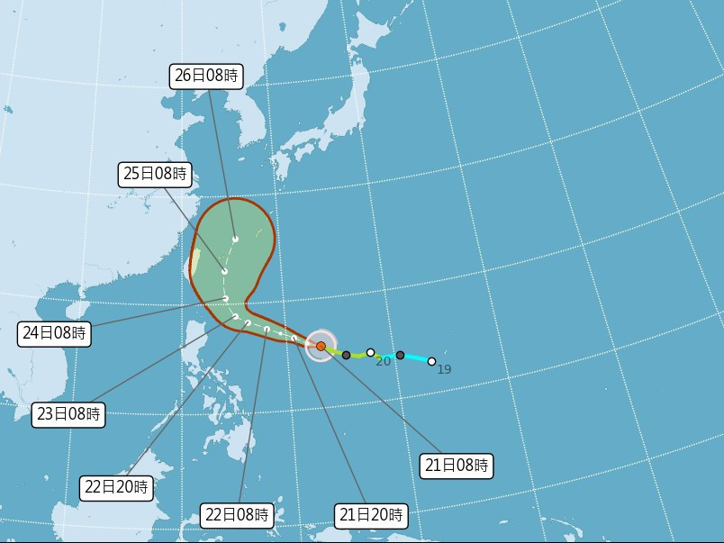連5天熱飆38度！輕颱「米克拉」明恐轉中颱　這兩天最接近台灣、路徑大迴轉