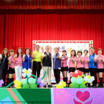 桃園市楊梅區婦女關懷協會舉辦舞力全開成果發表大合影。