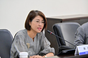 許淑華批中央胡亂點名。（記者扶小萍攝）