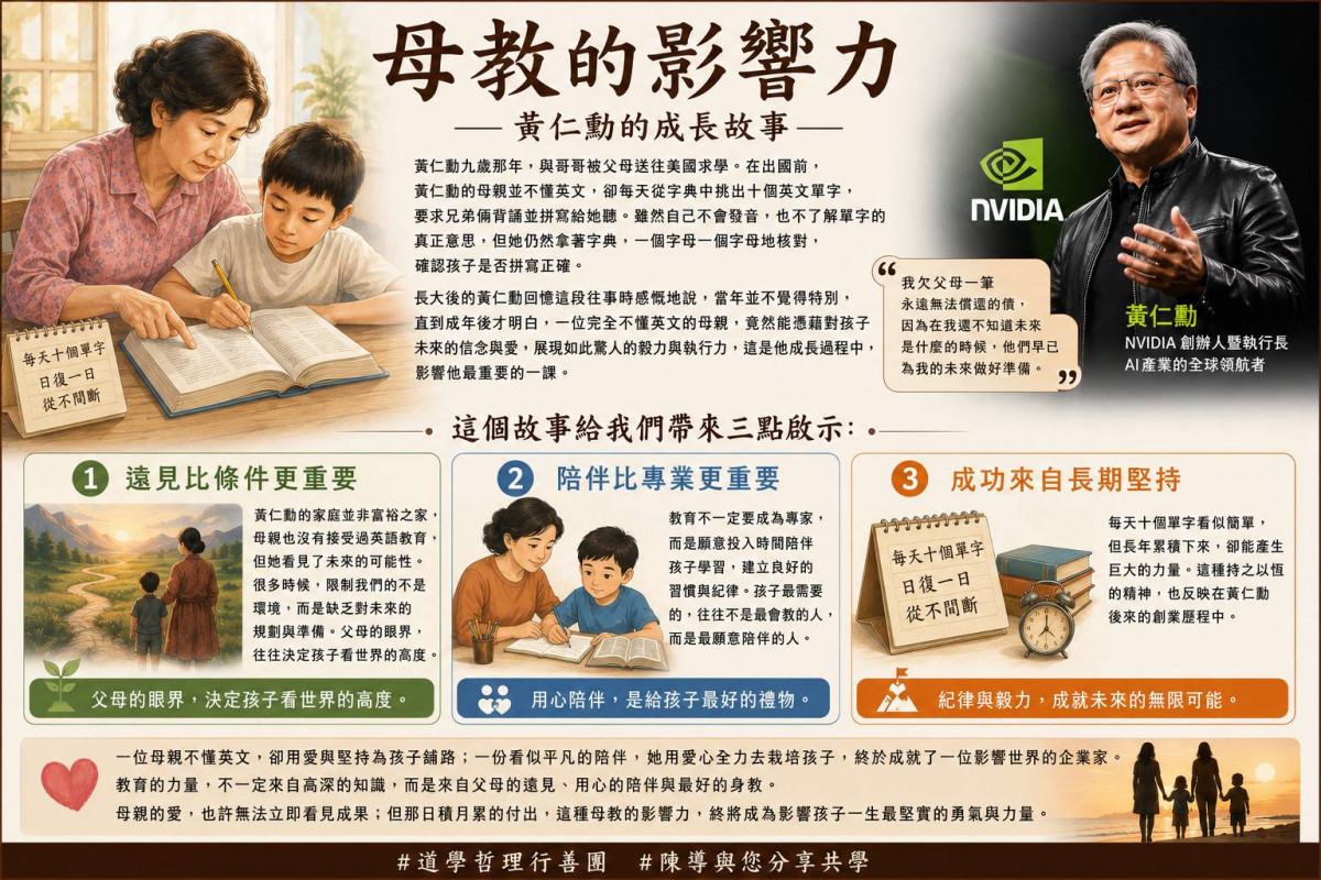 母教的影響力 ——黃仁勳的成長故事