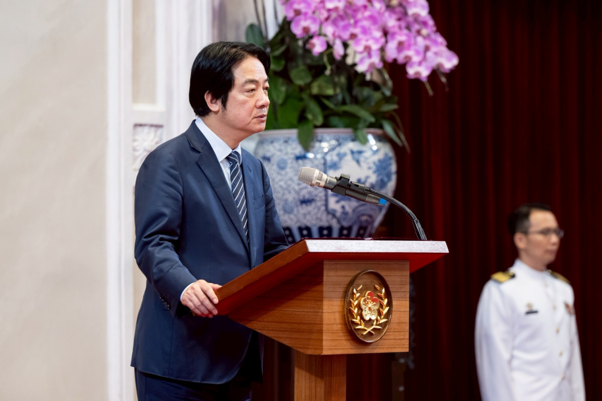 主持將官晉任授階　賴清德：盼朝野支持無人載具特別條例