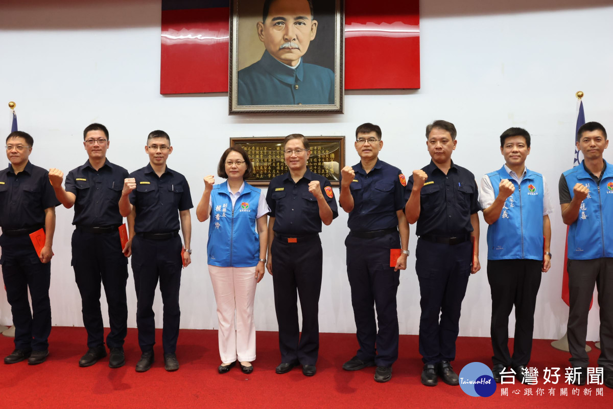 苗栗縣警察局6月份月報　賴香伶頒獎表揚優秀員警