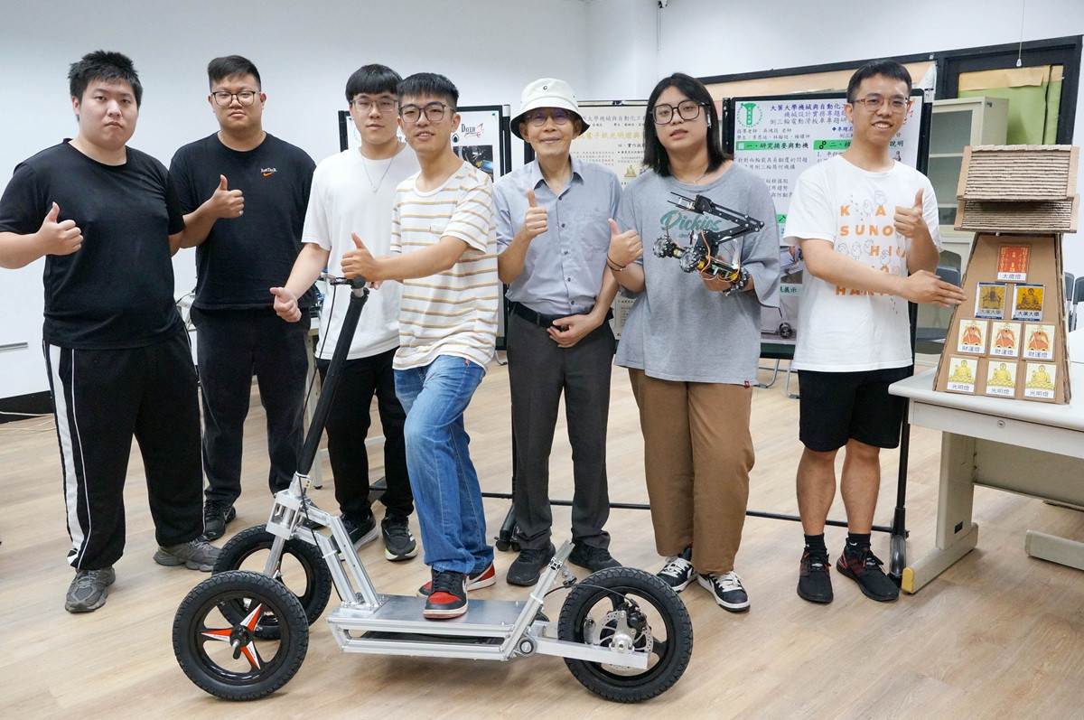 大葉大學機械系專題成果展　AI結合創意轉化為具體成果