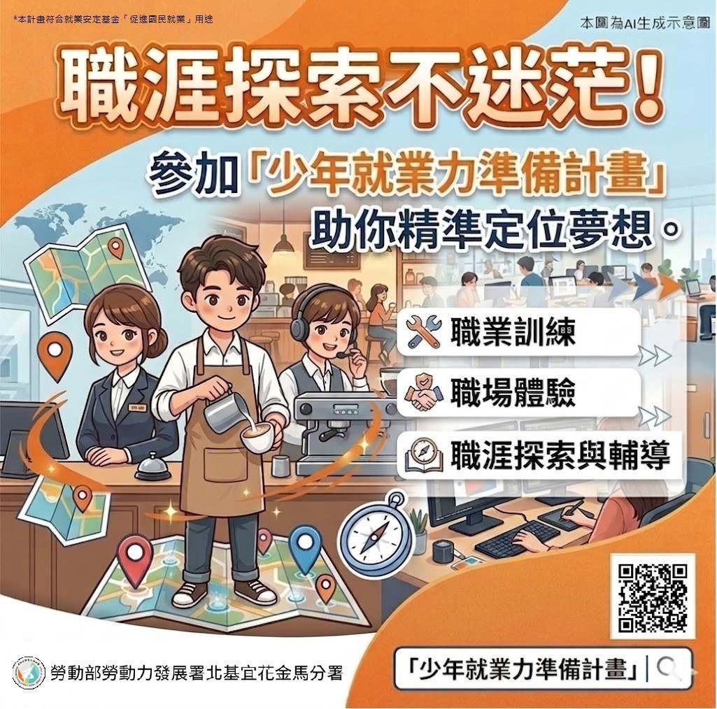 少年就業力準備計畫陪伴成長　北分署助受創少年重建自信與職場力