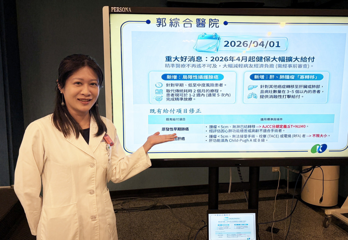 「立體定位放射治療（SBRT）」抗癌　健保新政開啟「寡轉移」治療新局