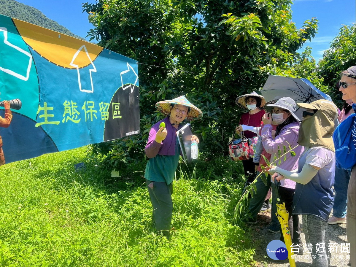 水里鄉林裕翔以酪梨辦食農教育體驗。（縣府提供）<br />
<br />
