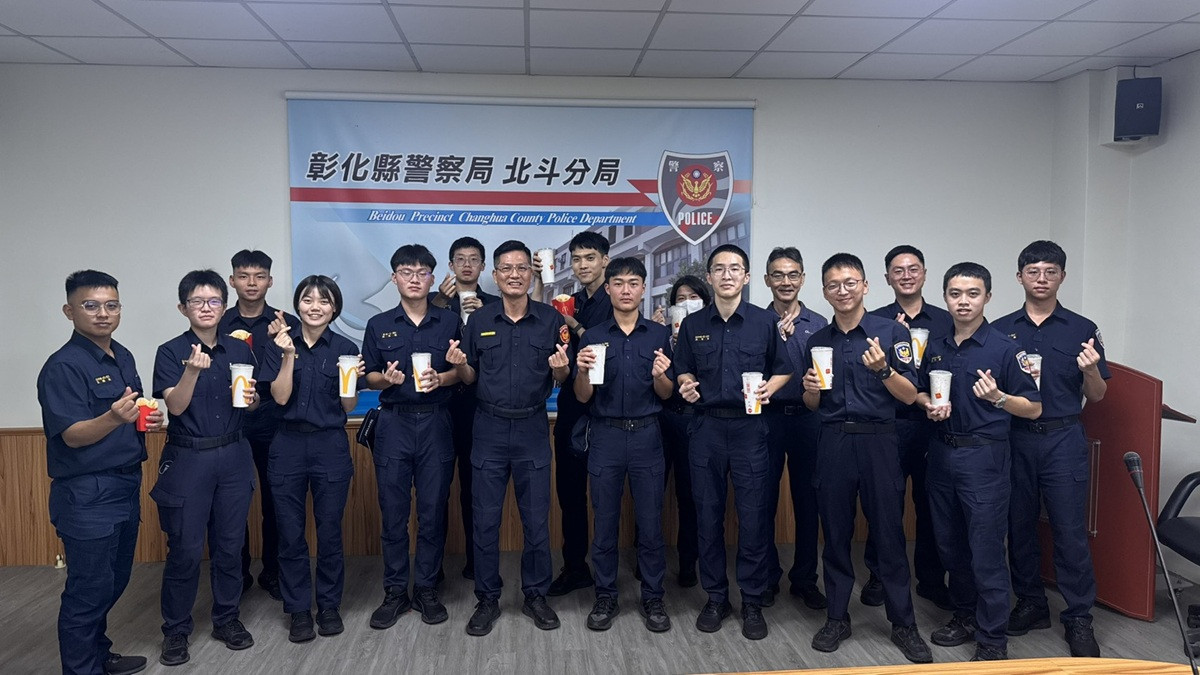 北斗警分局迎接實習生分局長　期勉把握實務學習、傳承警察使命