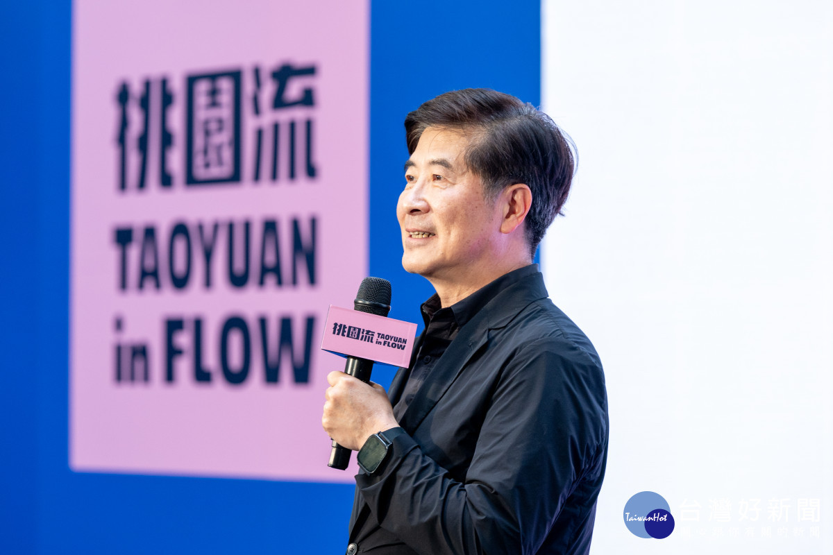 台灣設計研究院院長張基義致詞。<br />
