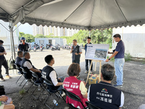 陳大田局長前往工區視察並向地方居民說明工程規劃