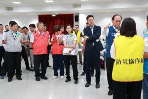 南投縣「城鎮韌性演習」全面動員。（縣府提供）