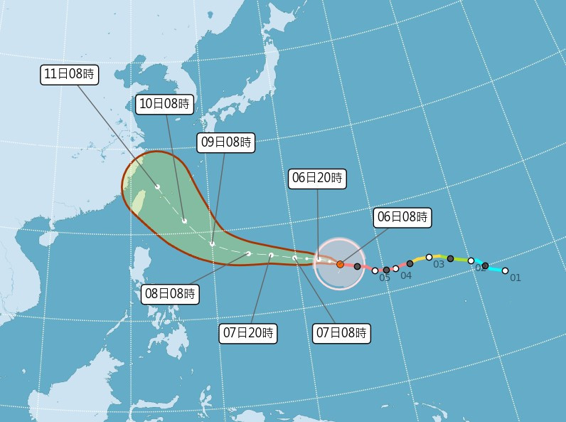 強颱巴威恐「擦過或登陸北台灣」　週五、六影響最劇烈