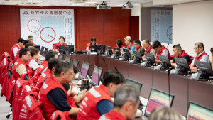 竹市巴威颱風第三次應變會議。